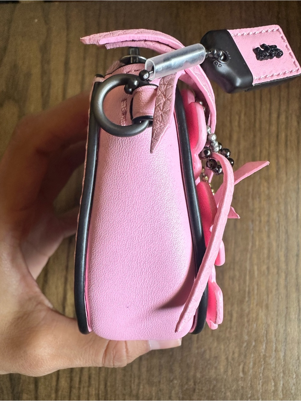 Coach Pouch with Wild Tea Roses - Picture 4 of 8